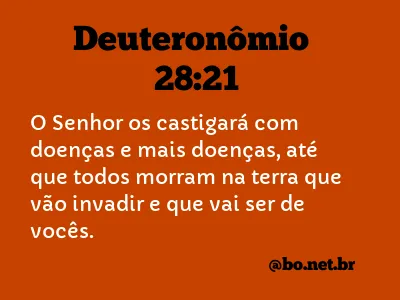 Deuteronômio 28:21 NTLH