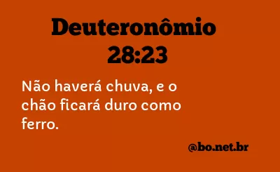 Deuteronômio 28:23 NTLH