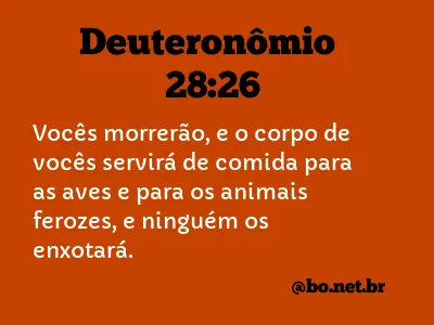 Deuteronômio 28:26 NTLH