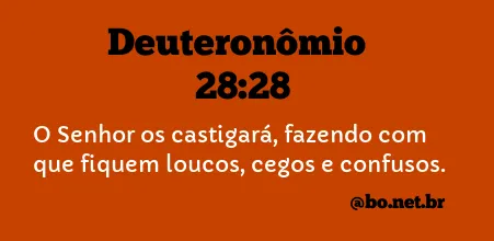 Deuteronômio 28:28 NTLH