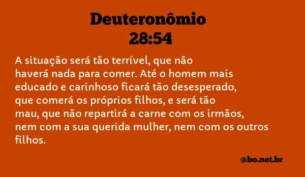 Deuteronômio 28:54 NTLH