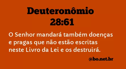 Deuteronômio 28:61 NTLH