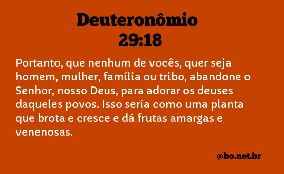 Deuteronômio 29:18 NTLH