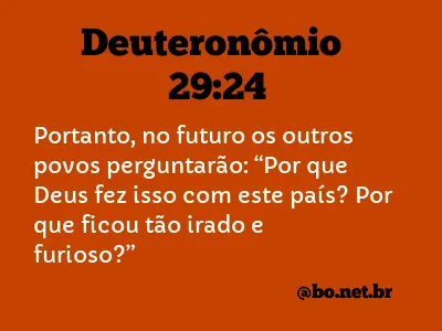 Deuteronômio 29:24 NTLH