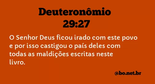Deuteronômio 29:27 NTLH