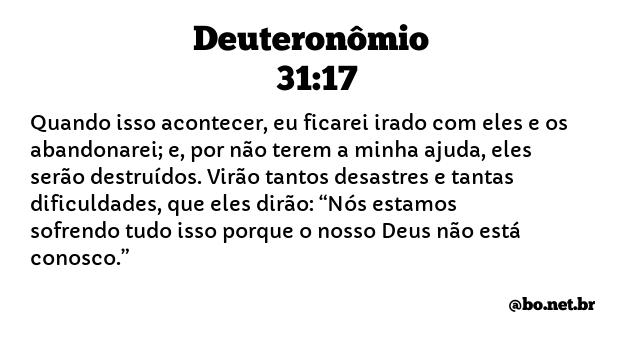 Deuteronômio 31:17 NTLH