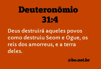 Deuteronômio 31:4 NTLH