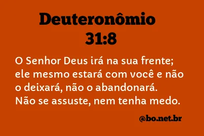 Deuteronômio 31:8 NTLH