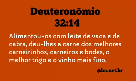 Deuteronômio 32:14 NTLH
