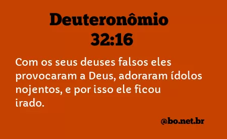 Deuteronômio 32:16 NTLH