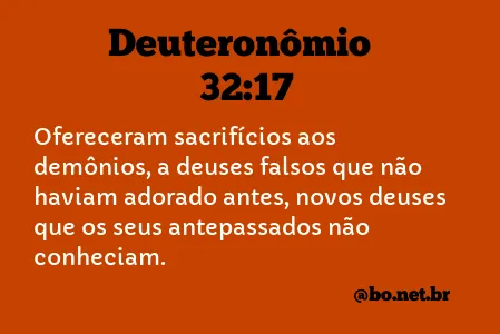 Deuteronômio 32:17 NTLH