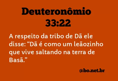 Deuteronômio 33:22 NTLH