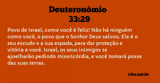 Deuteronômio 33:29 NTLH