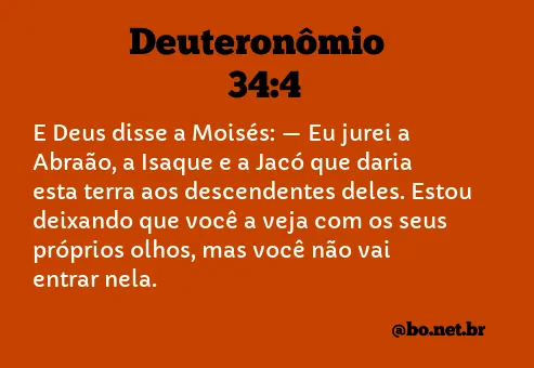 Deuteronômio 34:4 NTLH