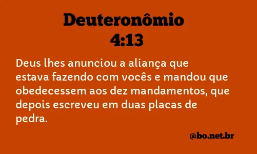 Deuteronômio 4:13 NTLH