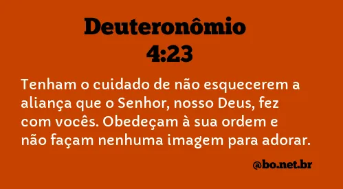 Deuteronômio 4:23 NTLH