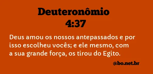 Deuteronômio 4:37 NTLH