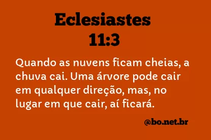 Eclesiastes 11:3 NTLH