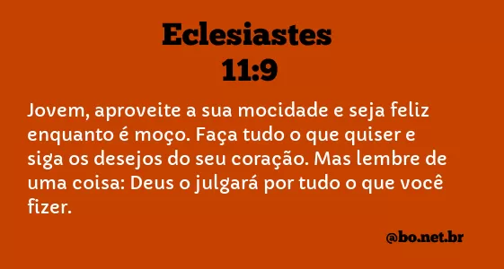 Eclesiastes 11:9 NTLH