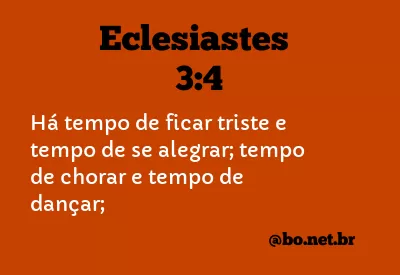 Eclesiastes 3:4 NTLH