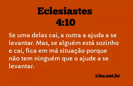 Eclesiastes 4:10 NTLH