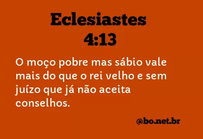 Eclesiastes 4:13 NTLH
