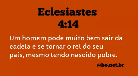 Eclesiastes 4:14 NTLH