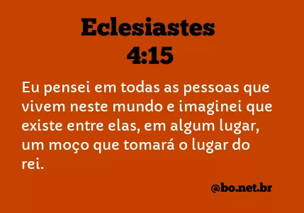 Eclesiastes 4:15 NTLH