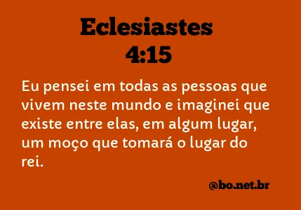 Eclesiastes 4:15 NTLH