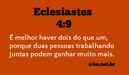Eclesiastes 4:9 NTLH