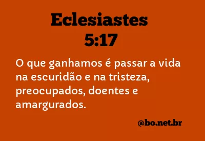Eclesiastes 5:17 NTLH