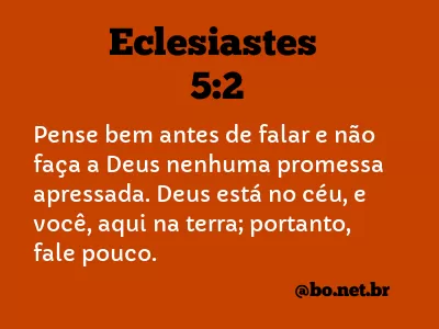 Eclesiastes 5:2 NTLH