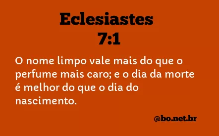 Eclesiastes 7:1 NTLH