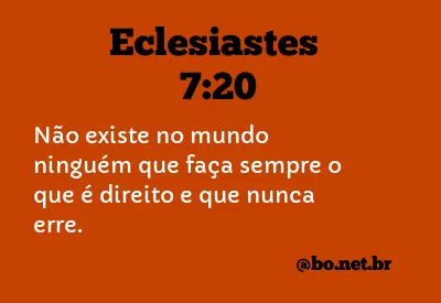 Eclesiastes 7:20 NTLH
