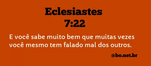 Eclesiastes 7:22 NTLH
