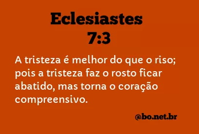 Eclesiastes 7:3 NTLH