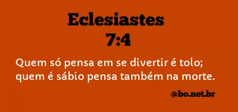 Eclesiastes 7:4 NTLH