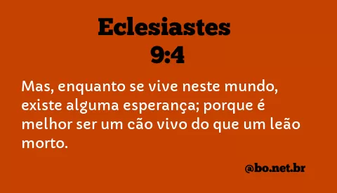 Eclesiastes 9:4 NTLH
