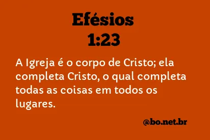 Efésios 1:23 NTLH