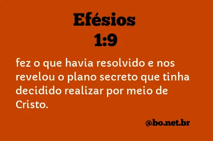 Efésios 1:9 NTLH