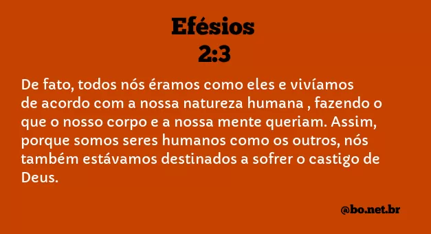 Efésios 2:3 NTLH