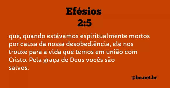 Efésios 2:5 NTLH