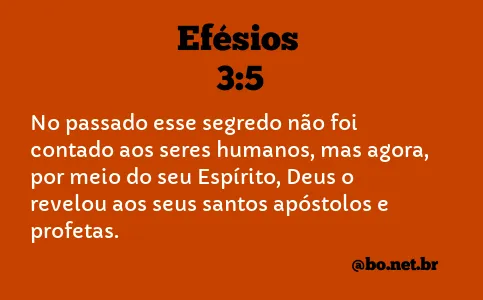 Efésios 3:5 NTLH