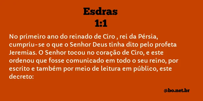 Esdras 1:1 NTLH