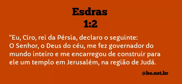 Esdras 1:2 NTLH