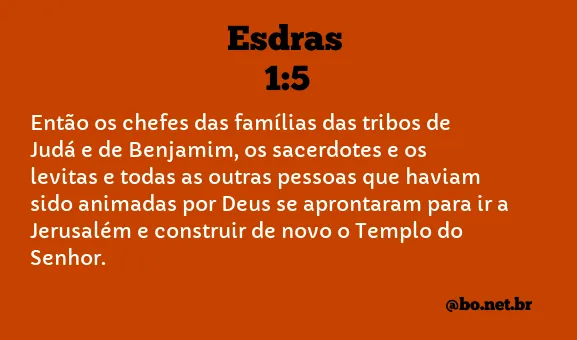 Esdras 1:5 NTLH