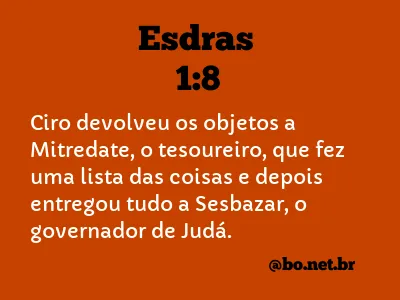 Esdras 1:8 NTLH