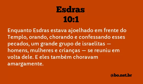 Esdras 10:1 NTLH