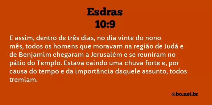 Esdras 10:9 NTLH