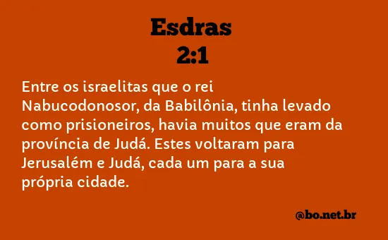 Esdras 2:1 NTLH